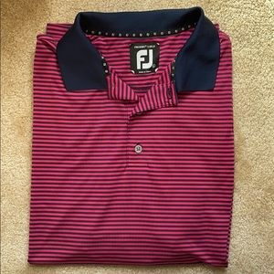 Men’s FootJoy Golf Polo Shirt Sz Large